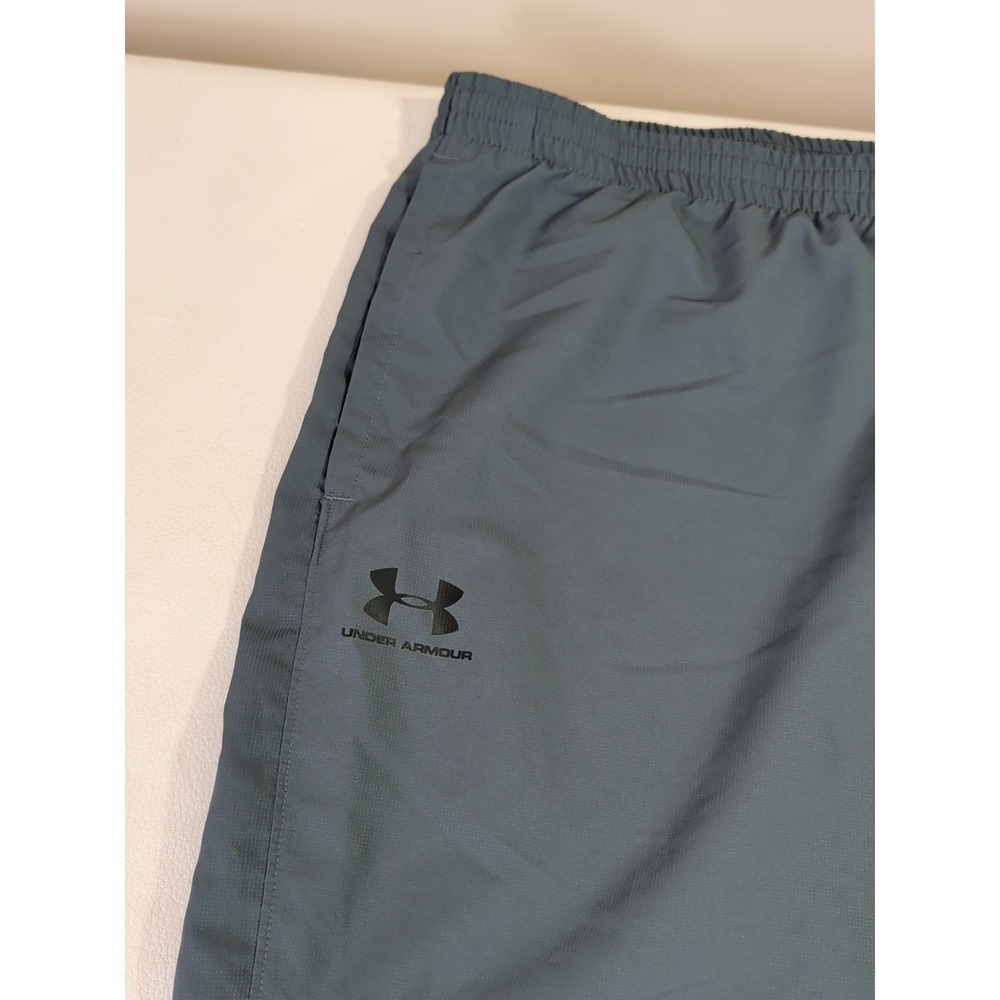 Under Armour Vital Woven Track Pants Mens 3XL Tall Gray Loose Fit Mesh Lined - Picture 3 of 10